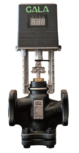 Двухходовой регулирующий клапан с электроприводом Fig.6151